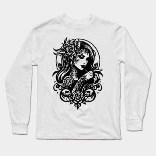 gothic woman Long Sleeve T-Shirt